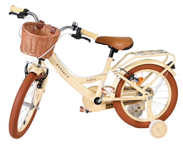 Volare Ashley Kinderfiets - Meisjes - 16 inch - Creme - Twee Handremmen