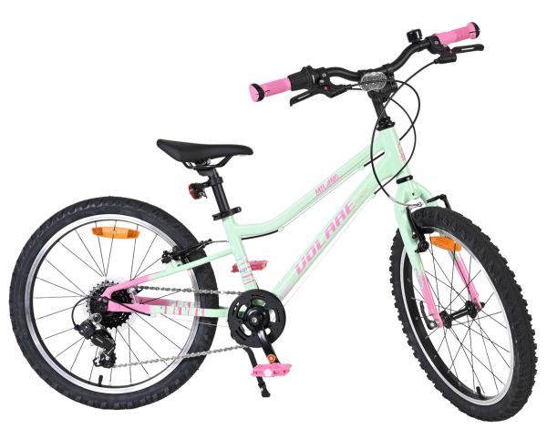 Volare Milano Kinderfiets - Meisjes - 20 inch - Mintgroen- 6-speed - Twee handremmen