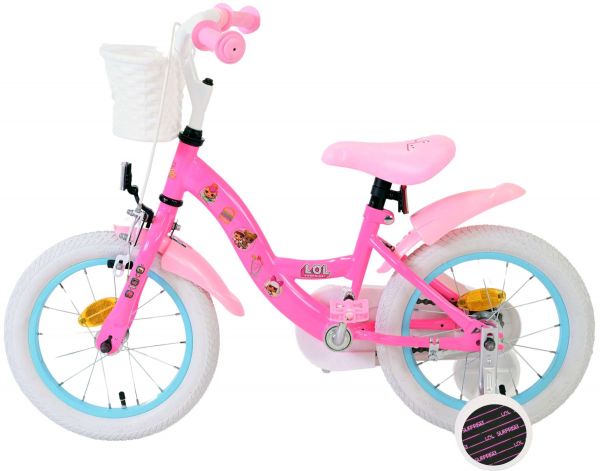 Dolls Kinderfiets - Meisjes - 14 inch - Roze