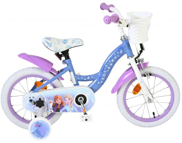 Disney Frozen 2 Kinderfiets - Meisjes - 14 inch - Blauw/Paars