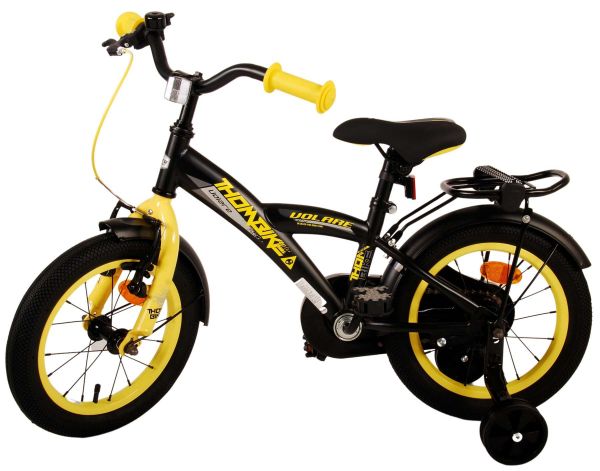 Volare Thombike Kinderfiets - Jongens - 14 inch - Zwart Geel Volare Thombike Kinderfiets - Jongens - 14 inch - Zwart Geel