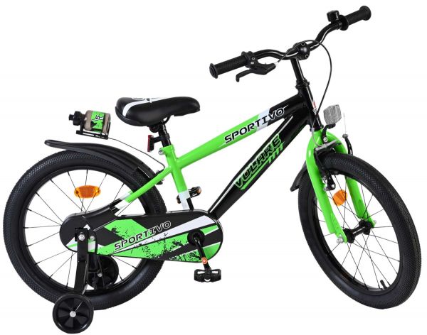 Volare Sportivo Kinderfiets - Jongens - 18 inch - Groen Zwart