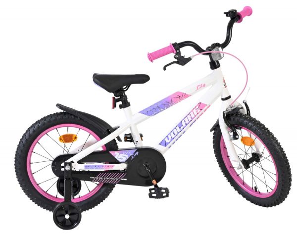 Volare Lily Kinderfiets - Meisjes - 16 inch - Wit Roze Paars