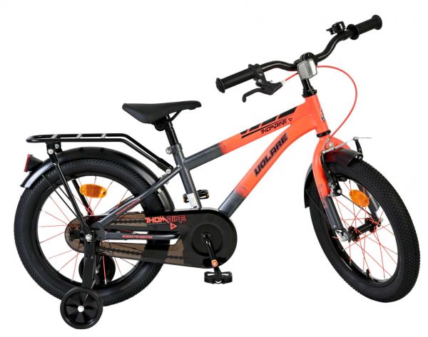 Volare Thombike Kinderfiets - Jongens - 16 inch - Oranje Grijs