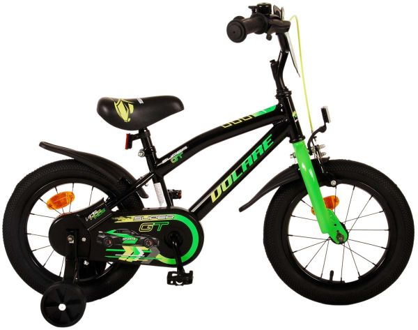 Volare Super GT Kinderfiets - Jongens - 14 inch - Groen - Twee handremmen