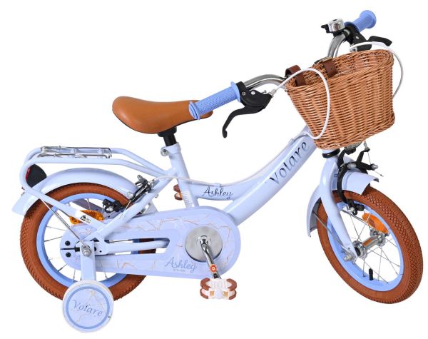 Volare Ashley Kinderfiets - Meisjes - 12 inch - Pastel Blauw - Twee handremmen
