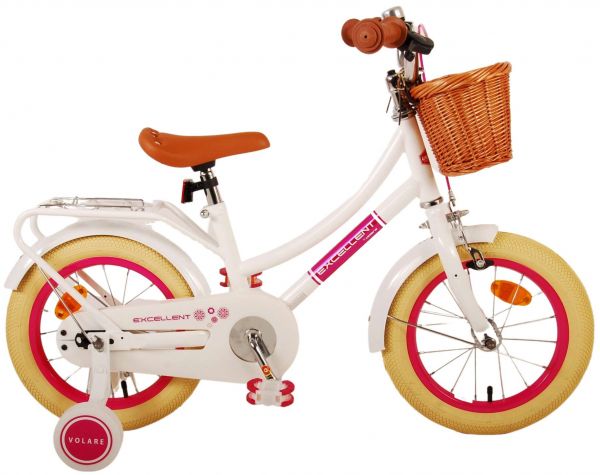 Volare Excellent Kinderfiets - Meisjes - 14 inch - Wit