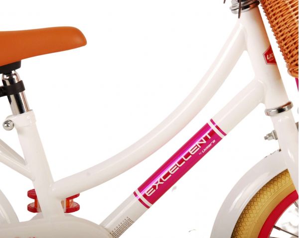 Volare Excellent Kinderfiets - Meisjes - 14 inch - Wit