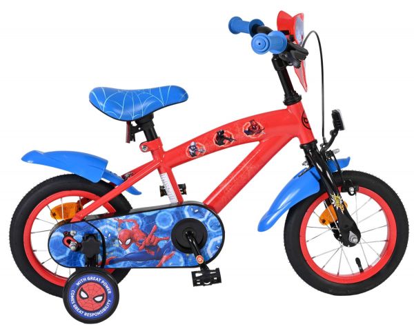Spider-Man Kinderfiets - Jongens - 12 inch - Blauw/Rood