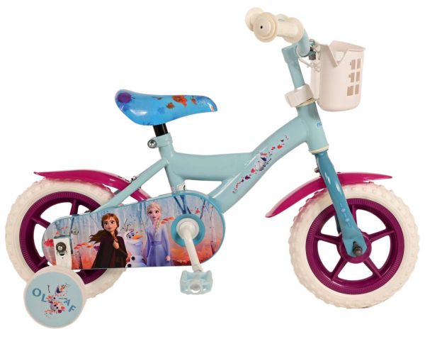 Disney Frozen 2 Kinderfiets - Meisjes - 10 inch - Blauw/Paars - Doortrapper