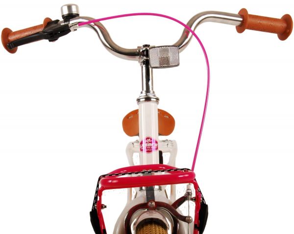 Volare Excellent Kinderfiets - Meisjes - 18 inch - Wit - 95% afgemonteerd