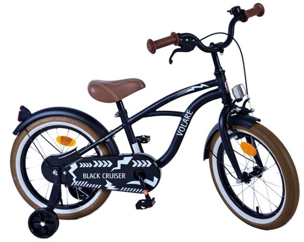 Volare Black Cruiser Kinderfiets - Jongens - 16 inch - Zwart Volare Black Cruiser Kinderfiets - Jongens - 16 inch - Zwart