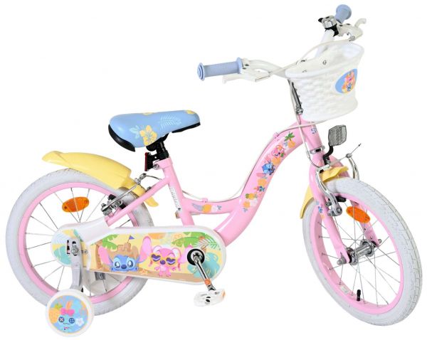 Disney Stitch Kinderfiets - Meisjes - 16 inch - Roze - Twee handremmen