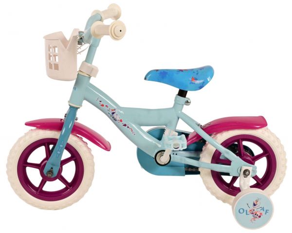 Disney Frozen 2 Kinderfiets - Meisjes - 10 inch - Blauw/Paars - Doortrapper
