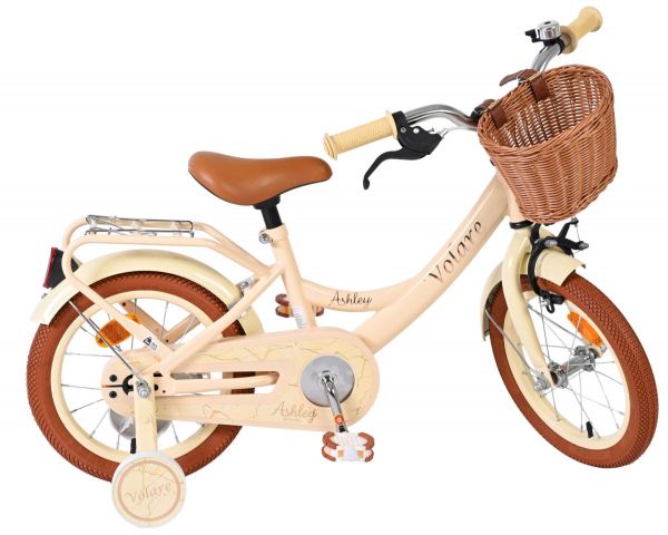 Volare Ashley Kinderfiets - Meisjes - 14 inch - Creme