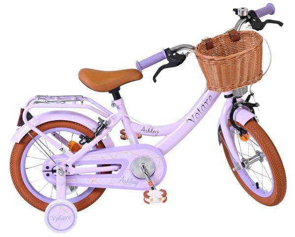 Volare Ashley Kinderfiets - Meisjes - 14 inch - Lila - Twee Handremmen