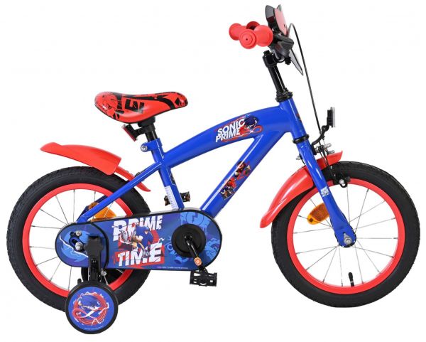 Sonic Prime Kinderfiets - Jongens - 14 inch - Blauw Rood