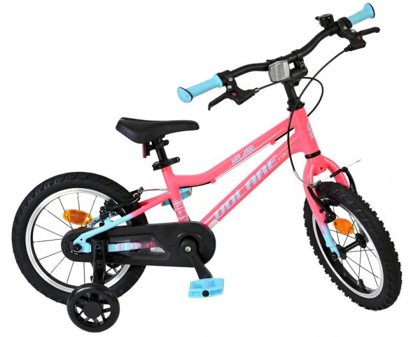 Volare Milano Kinderfiets - Meisjes - 14 inch - Roze - Twee handremmen