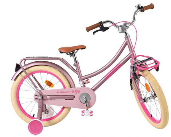 Volare Excellent Kinderfiets - Meisjes - 18 inch - Mat Roze