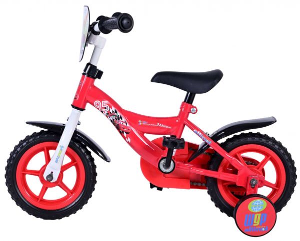 Disney Cars Kinderfiets - Jongens - 10 inch - Rood - Doortrapper Disney Cars Kinderfiets - Jongens - 10 inch - Rood - Doortrapper