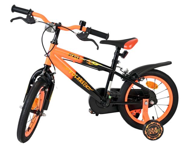 Volare Strike Kinderfiets - Jongens - 14 inch - Oranje - Twee handremmen