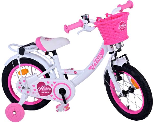Volare Ashley Kinderfiets - Meisjes - 14 inch - Wit Volare Ashley Kinderfiets - Meisjes - 14 inch - Wit
