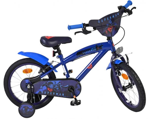 Superman Kinderfiets - Jongens - 16 inch - Blauw - Twee handremmen