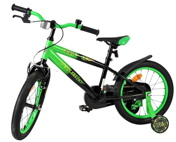 Volare Strike Kinderfiets - Jongens - 16 inch - Zwart Groen