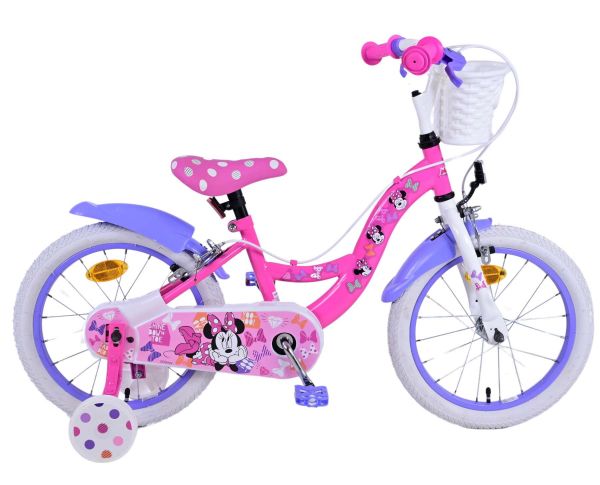Disney Minnie Kinderfiets - Meisjes - 16 inch - Roze - Twee handremmen