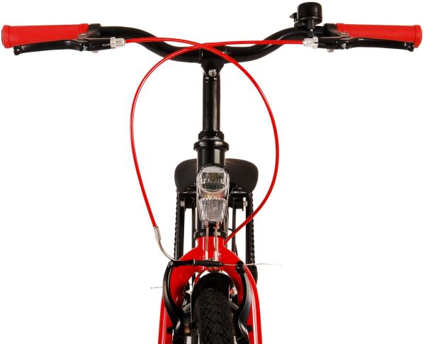 Volare Thombike Kinderfiets - Jongens - 24 inch - Zwart Rood - Twee handremmen