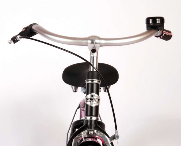 Volare Miracle Kinderfiets - Meisjes - 14 inch - Mat Zwart - Prime Collection