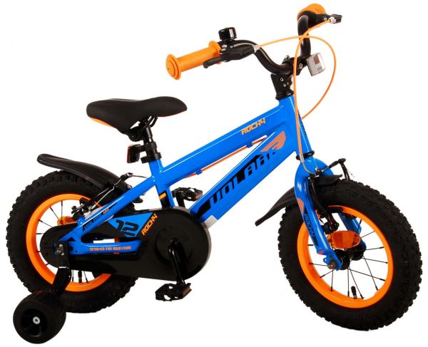 Volare Rocky Kinderfiets - Jongens - 12 inch - Blauw - Twee handremmen