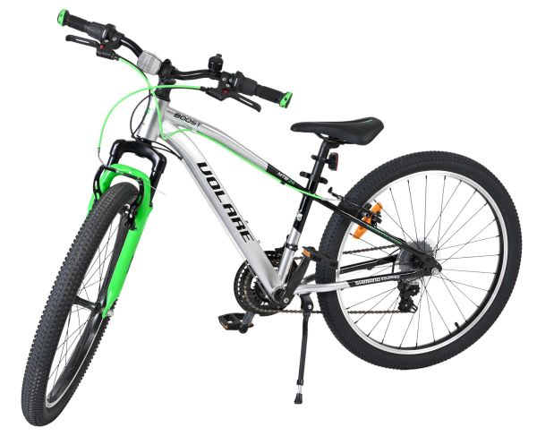 Volare Boost Kinderfiets - 24 inch - Zilver/Groen - 21 Speed