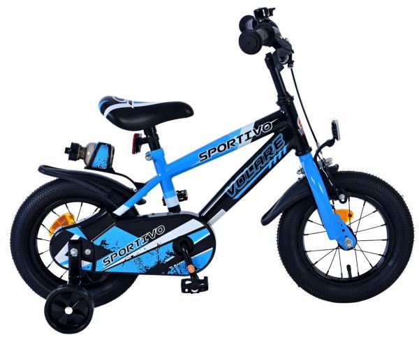 Volare Sportivo Kinderfiets - Jongens - 12 inch - Blauw Zwart