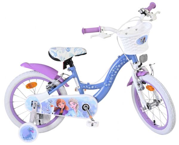 Disney Frozen 2 Kinderfiets - Meisjes - 16 inch - Blauw/Paars - Twee handremmen