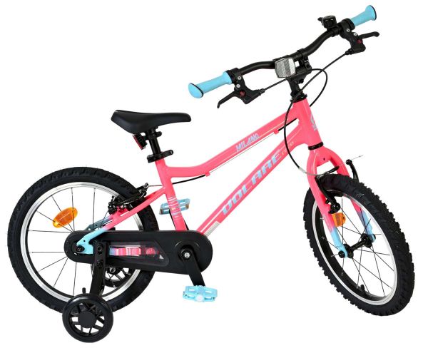 Volare Milano Kinderfiets - Meisjes - 16 inch - Roze - Twee handremmen