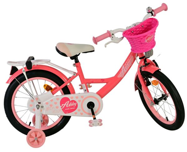 Volare Ashley Kinderfiets - Meisjes - 16 inch - Roze Rood