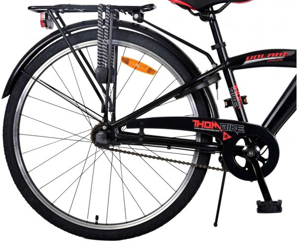 Volare Thombike Kinderfiets - Jongens - 26 inch - Zwart Rood - Shimano Nexus 3
