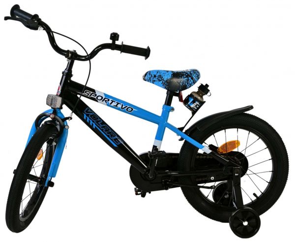 Volare Sportivo Kinderfiets - Jongens - 16 inch - Blauw Zwart