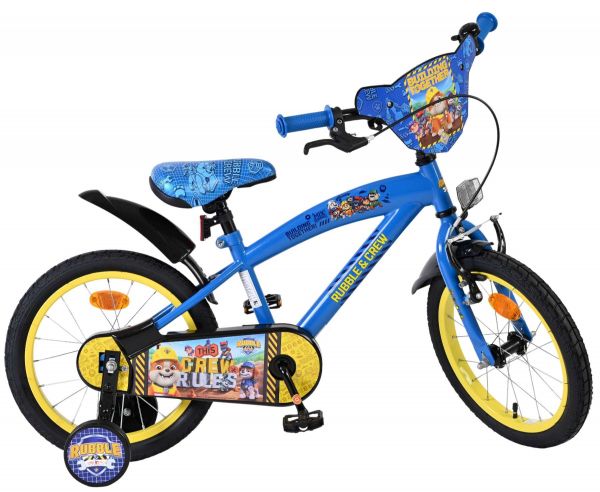 Paw Patrol -Rubble & Crew Kinderfiets - Jongens - 16 inch - Blauw