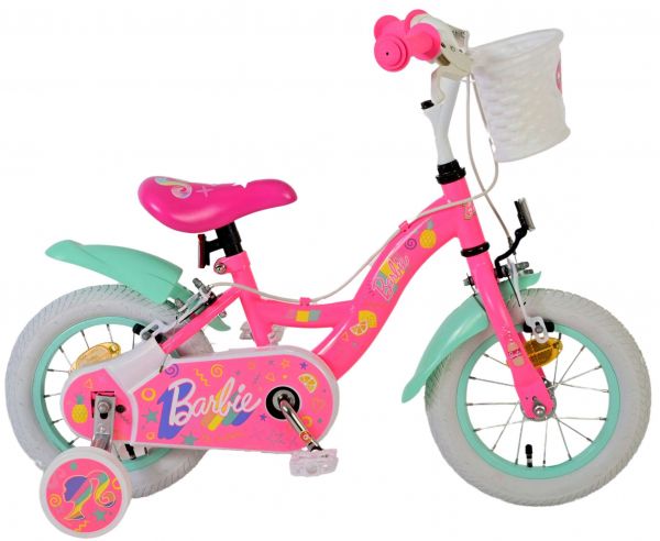 Barbie Kinderfiets - Meisjes - 12 inch - Roze - Twee Handremmen