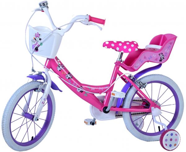 Minnie Cutest Ever! Kinderfiets - Meisjes - 16 inch - Roze - Twee handremmen