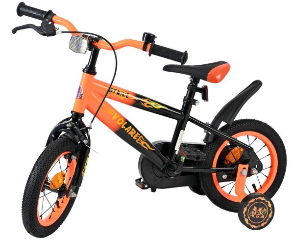 Volare Strike Kinderfiets - Jongens - 12 inch - Zwart Oranje