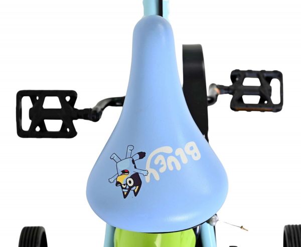 Bluey Kinderfiets - Uni - 12 inch - Lichtblauw - Twee handremmen