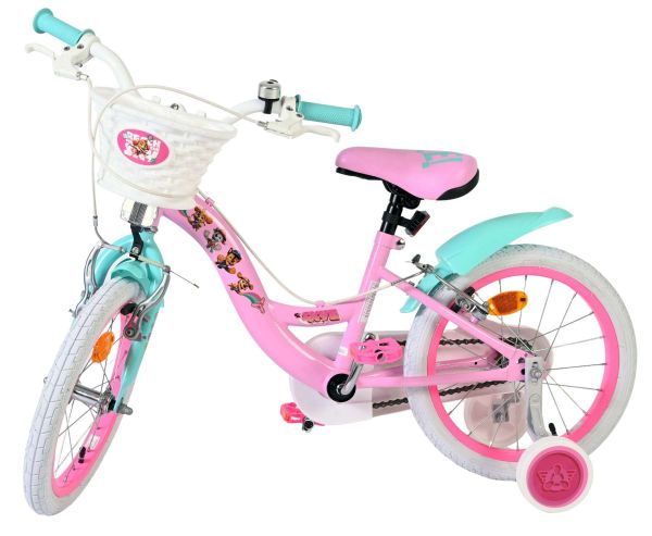 Paw Patrol Kinderfiets - Meisjes - 16 inch - Roze - Twee handremmen