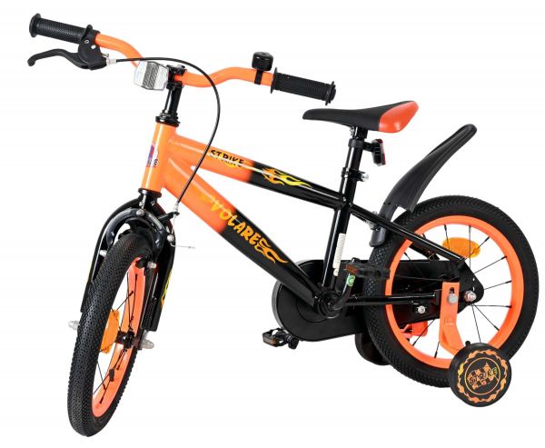 Volare Strike Kinderfiets - Jongens - 14 inch - Zwart Oranje