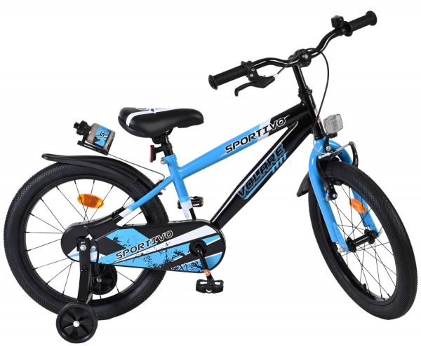 Volare Sportivo Kinderfiets - Jongens - 18 inch - Blauw Zwart