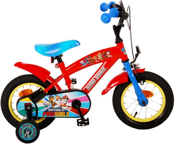 Paw Patrol Kinderfiets - Jongens - 12 inch - Rood/Blauw
