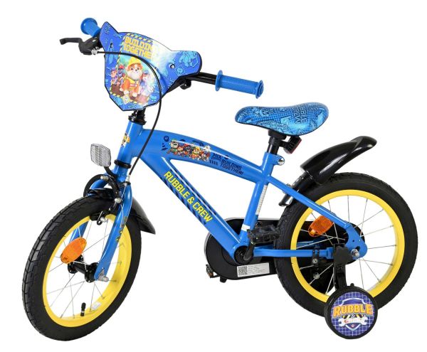 Paw Patrol -Rubble & Crew - Kinderfiets - Jongens - 14 inch - Blauw