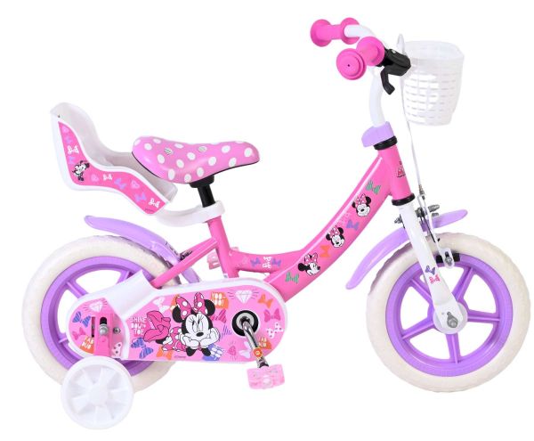 Disney Minnie Kinderfiets - Meisjes - Mag Wheels - 12 inch - Roze